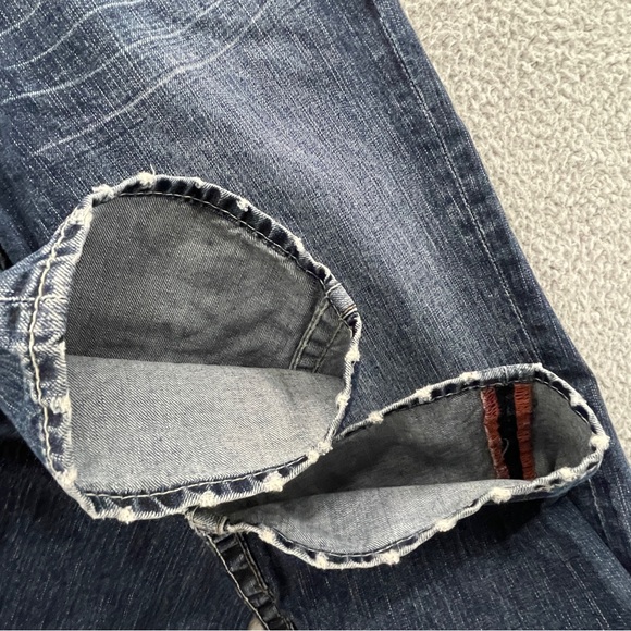 Big Star Men Jeans 34R Slim Straight Dark Wash Denim Western (35x30) - Picture 11 of 16